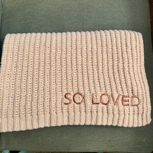 Pink Ribbed Knit baby blanket